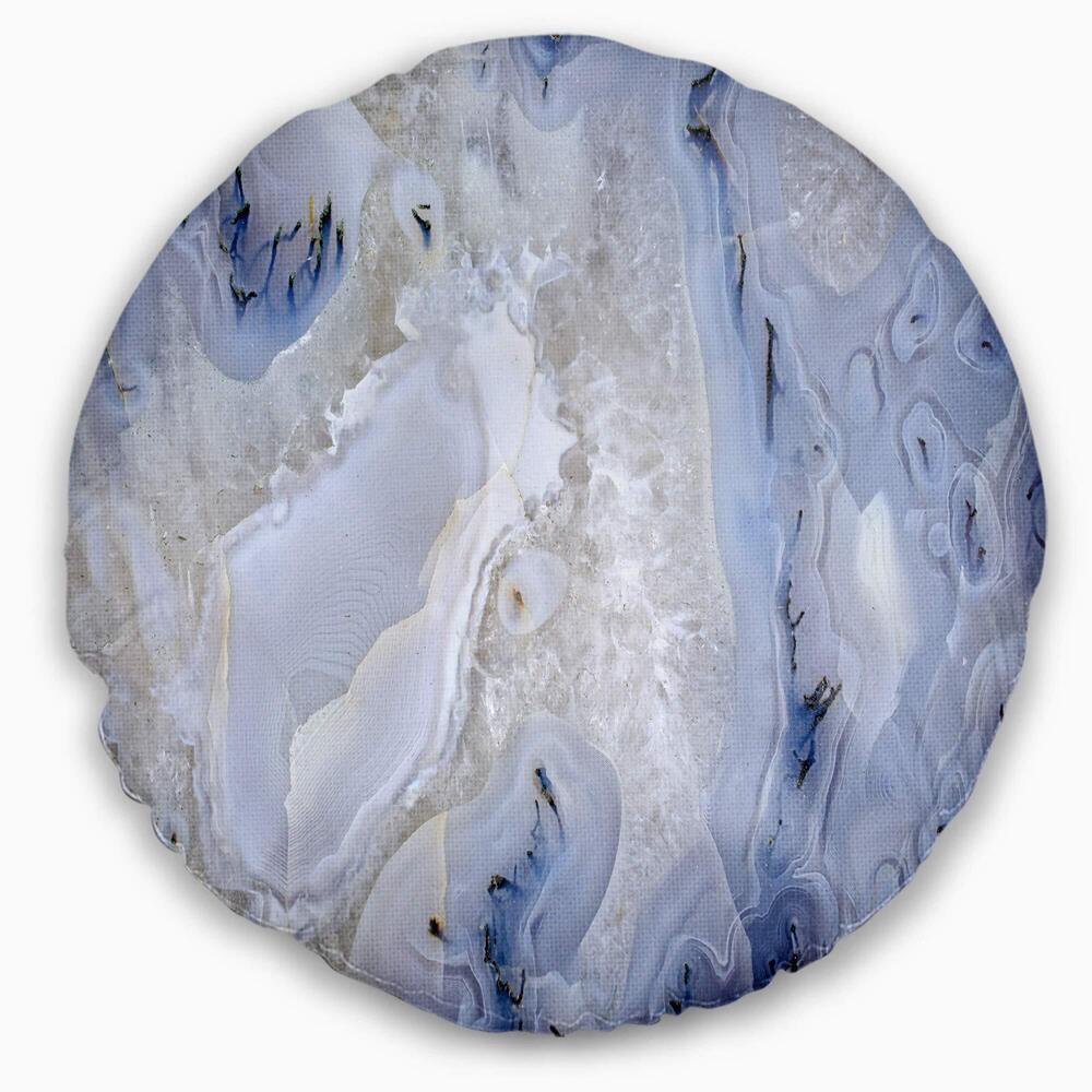 1514 Designart Agate Stone Background' Abstract Throw Cushion Pillow Cover